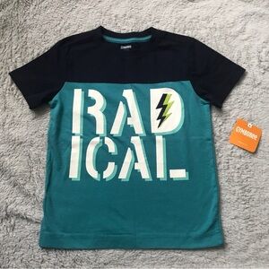 NWT Gymboree shirt top boys size 4 XS two tone Radical Rad NEW